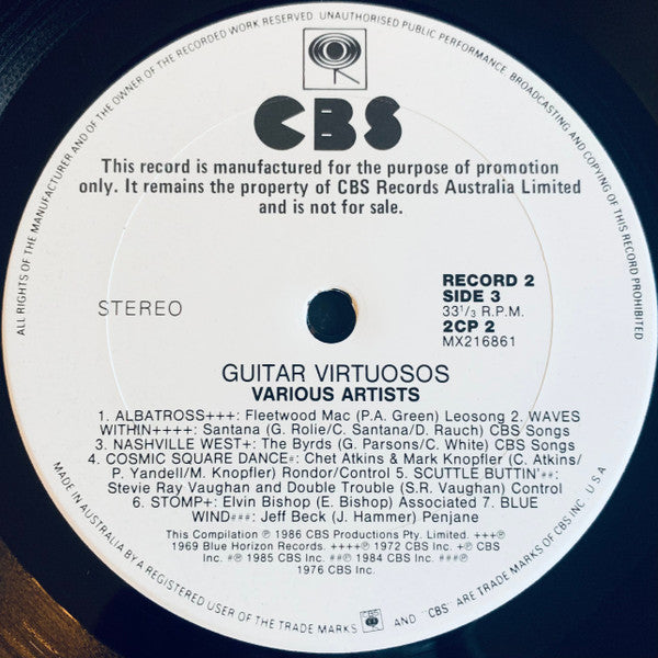 Various – Guitar Virtuosos (2xLP) LP vinyl record, image 5 of 6