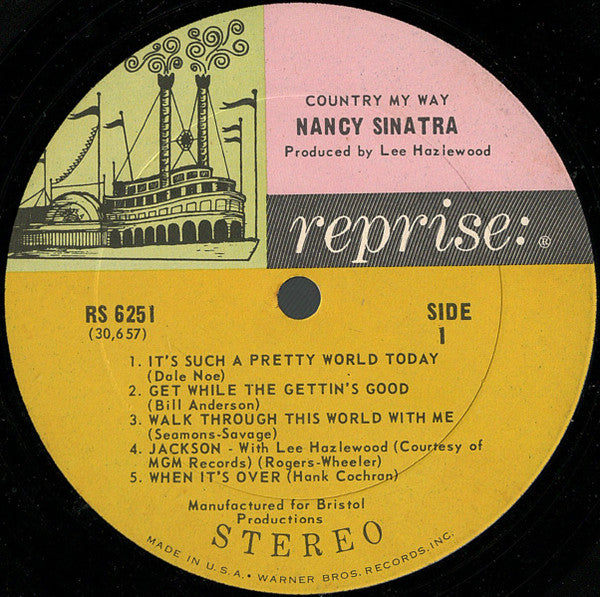 Nancy Sinatra – Country, My Way LP vinyl record, image 3 of 4