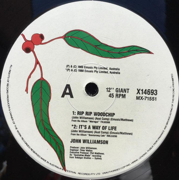 John Williamson – Rip Rip Woodchip 12" vinyl record, image 3 of 4