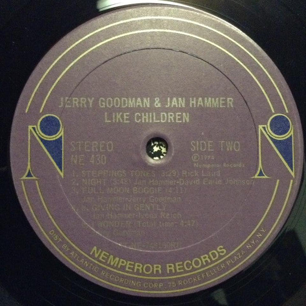 Jerry Goodman, Jan Hammer – Like Children LP vinyl record, image 10 of 10
