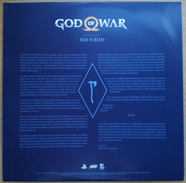 Bear McCreary – God Of War (2xLP) LP vinyl record, image 8 of 10