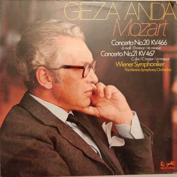 Géza Anda, Wolfgang Amadeus Mozart, Wiener Symphoniker – Concerto No.20 KV 466 - Concerto No.21 KV 467 D-Moll LP vinyl record, image 1 of 6
