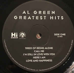 Al Green – Greatest Hits LP vinyl record, image 3 of 4