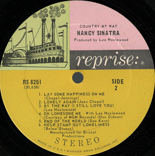 Nancy Sinatra – Country, My Way LP vinyl record, image 4 of 4