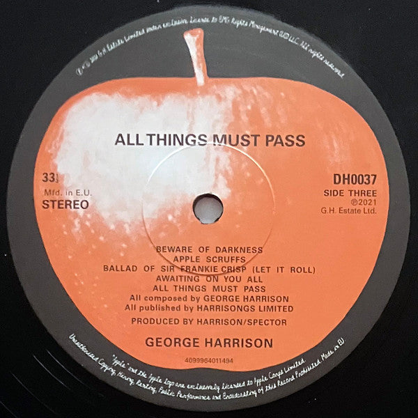 George Harrison – All Things Must Pass (3xLP) LP vinyl record, image 7 of 10