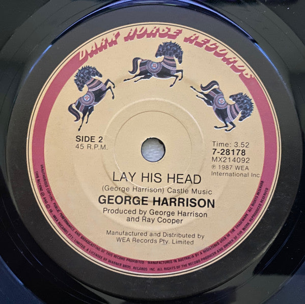 George Harrison – Got My Mind Set On You 7" vinyl record, image 2 of 3