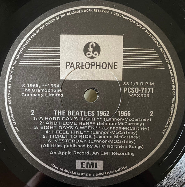 The Beatles – 1962-1966 (2xLP) LP vinyl record, image 6 of 10