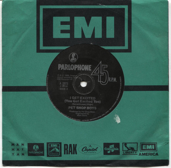 Pet Shop Boys – Heart 7" vinyl record, image 2 of 4