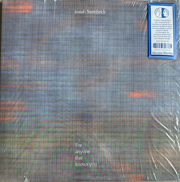 Josiah Steinbrick – For Anyone That Knows You LP vinyl record, image 3 of 7