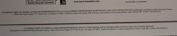 Various – Lost In Translation (Music From The Motion Picture Soundtrack) LP vinyl record, image 8 of 8