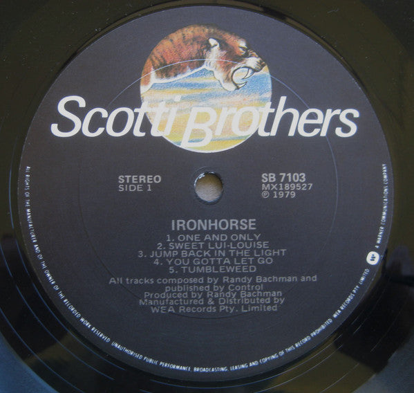 Ironhorse – Ironhorse LP vinyl record, image 3 of 4