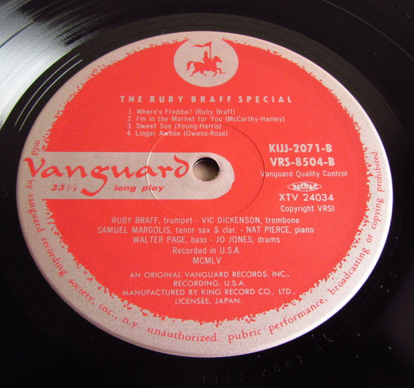 Ruby Braff – Ruby Braff Special LP vinyl record, image 4 of 6