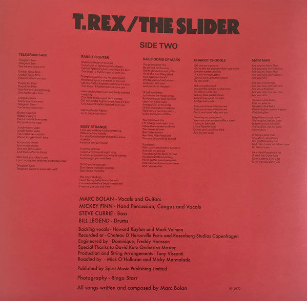 T. Rex – The Slider LP vinyl record, image 6 of 7