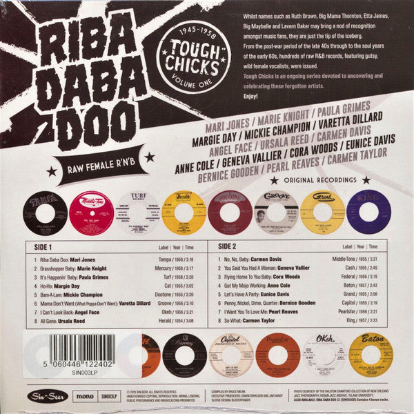 Various – Riba Daba Doo - Tough Chicks Vol. 1 LP vinyl record, image 2 of 2