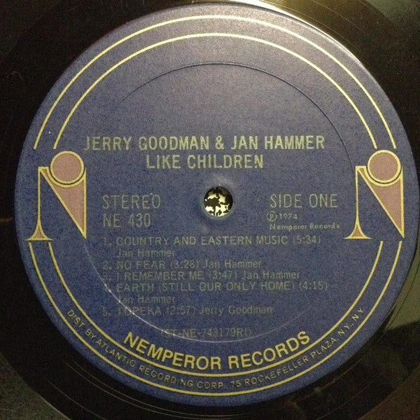 Jerry Goodman, Jan Hammer – Like Children LP vinyl record, image 9 of 10