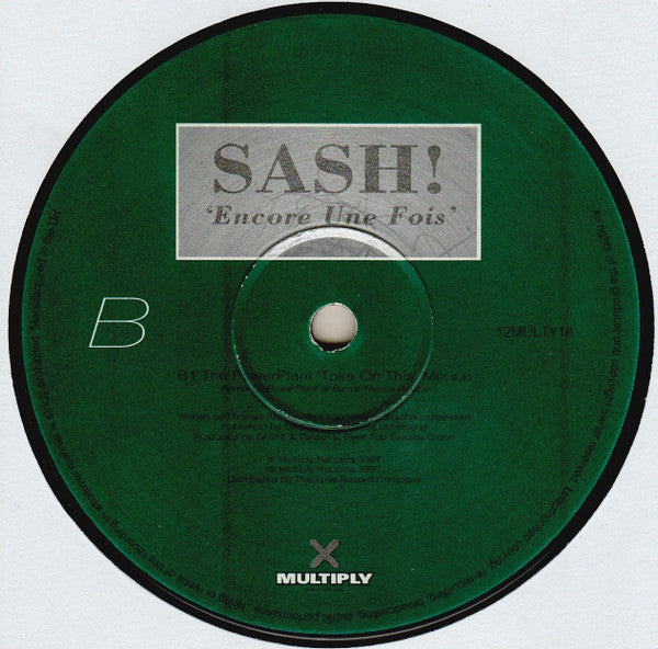 Sash! – Encore Une Fois 12" vinyl record, image 4 of 4