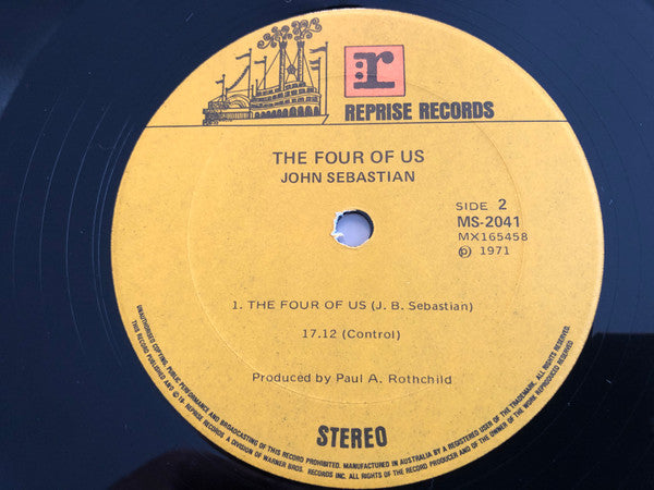 John Sebastian – The Four Of Us LP vinyl record, image 4 of 4