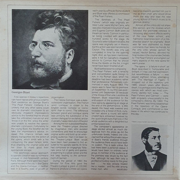 Georges Bizet, Pierrette Alarie, Leopold Simoneau, René Bianco, Choeurs Elisabeth Brasseur, Orchestre Des Concerts Lamoureux, Jean Fournet – The Pearl Fishers (2xLP) LP vinyl record, image 7 of 8