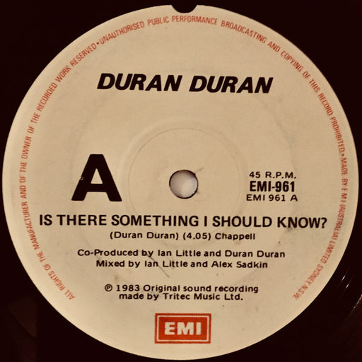 Duran Duran – Is There Something I Should Know?