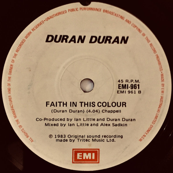 Duran Duran – Is There Something I Should Know? 7" vinyl record, image 2 of 2