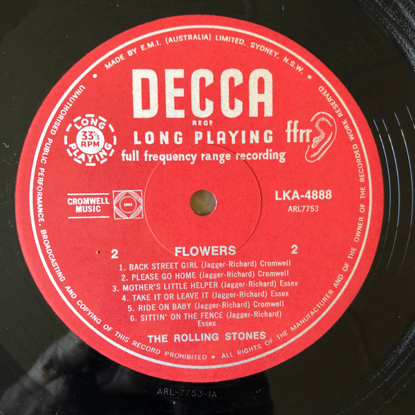 The Rolling Stones – Flowers LP vinyl record, image 4 of 4