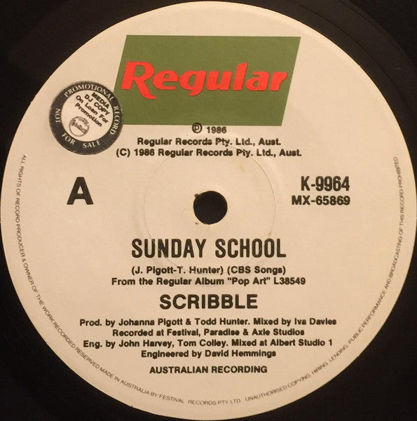 Scribble – Sunday School 7" vinyl record