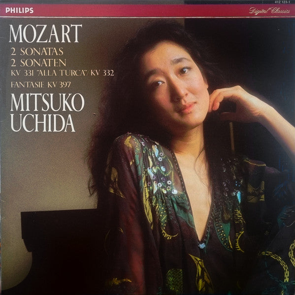 Wolfgang Amadeus Mozart, Mitsuko Uchida – 2 Sonatas = 2 Sonaten : KV 331 "Alle Turca" / KV 332 / Fantasie KV 397 LP vinyl record, image 5 of 6