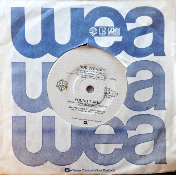 Rod Stewart – Young Turks 7" vinyl record, image 3 of 3