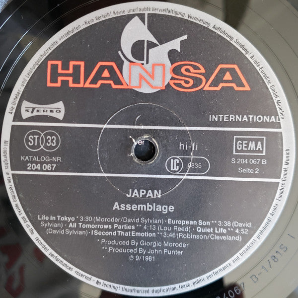 Japan – Assemblage LP vinyl record, image 4 of 4