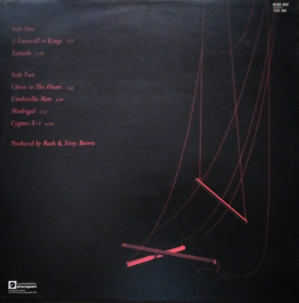 Rush – A Farewell To Kings LP vinyl record, image 3 of 10