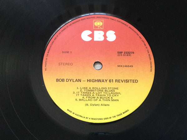 Bob Dylan – Highway 61 Revisited LP vinyl record, image 3 of 4