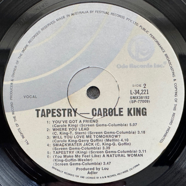 Carole King – Tapestry LP vinyl record, image 4 of 8