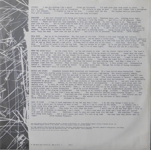 T-Bone Burnett – Proof Through The Night LP vinyl record, image 4 of 6