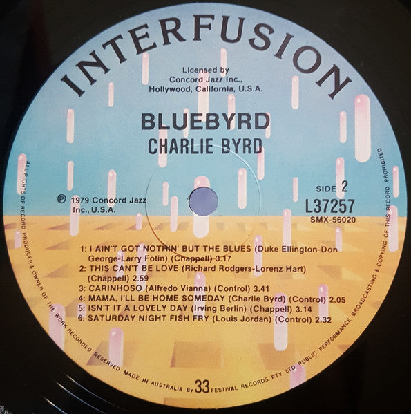 Charlie Byrd – Bluebyrd LP vinyl record, image 4 of 4