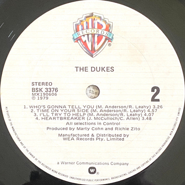 The Dukes – The Dukes LP vinyl record, image 7 of 7