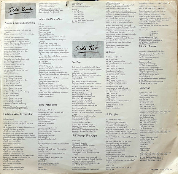 Cyndi Lauper – She's So Unusual LP vinyl record, image 5 of 6