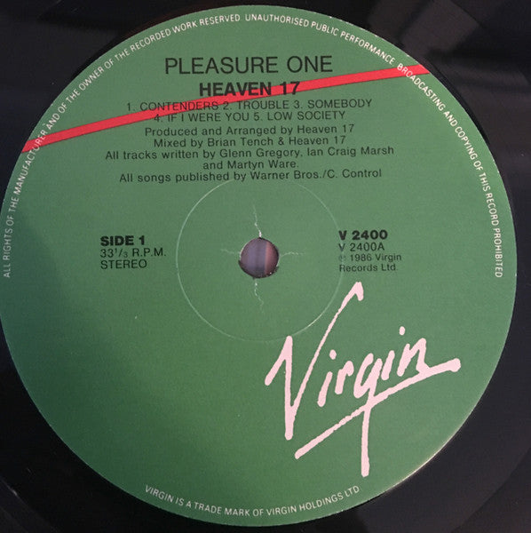 Heaven 17 – Pleasure One LP vinyl record, image 5 of 6