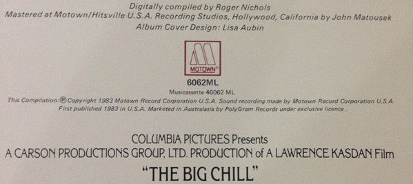 Various – The Big Chill (Original Motion Picture Soundtrack) LP vinyl record, image 3 of 5