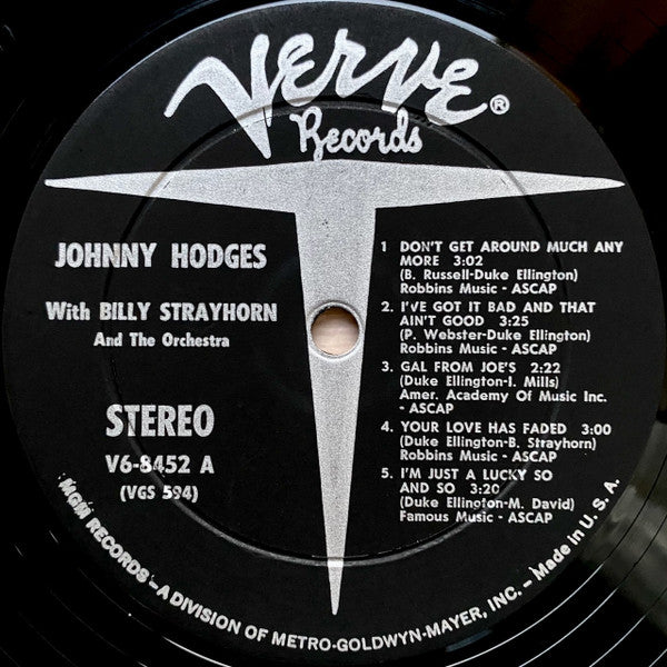 Johnny Hodges, Billy Strayhorn – Johnny Hodges With Billy Strayhorn And The Orchestra LP vinyl record, image 3 of 6