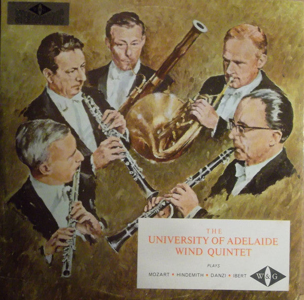 The University Of Adelaide Wind Quintet – Plays Mozart - Hindemith - Danzi - Ibert LP vinyl record, image 1 of 2