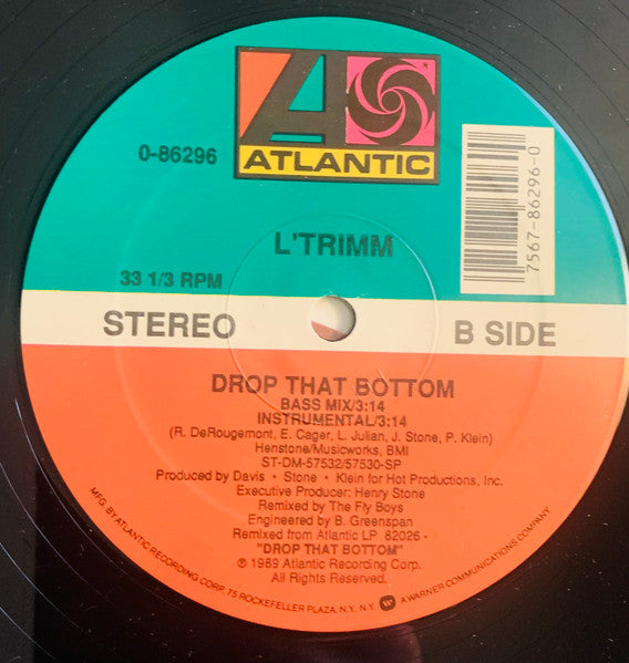 L'Trimm – Drop That Bottom 12" vinyl record, image 3 of 3