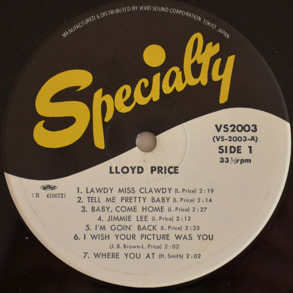 Lloyd Price – Lloyd Price LP vinyl record, image 7 of 8