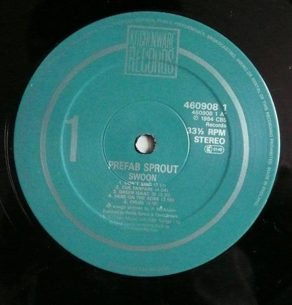 Prefab Sprout – Swoon LP vinyl record, image 3 of 8