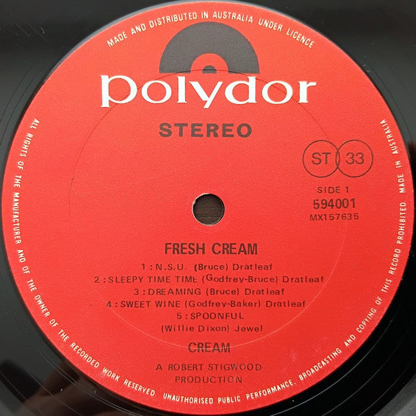 Cream – Fresh Cream LP vinyl record, image 3 of 4