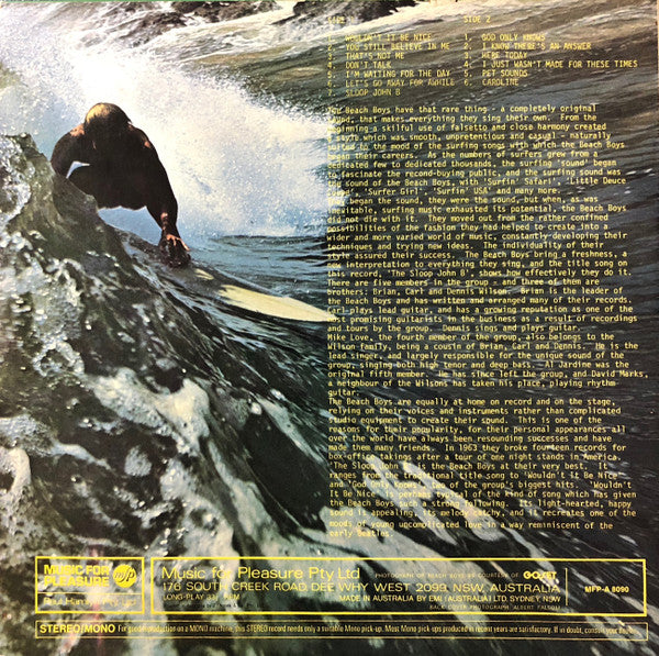 The Beach Boys – The Fabulous Beach Boys LP vinyl record, image 2 of 4