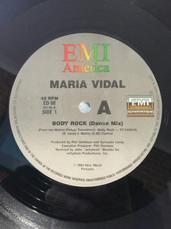 Maria Vidal – Body Rock 12" vinyl record, image 3 of 4