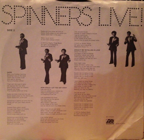 Spinners – Spinners Live! (2xLP) LP vinyl record, image 6 of 10