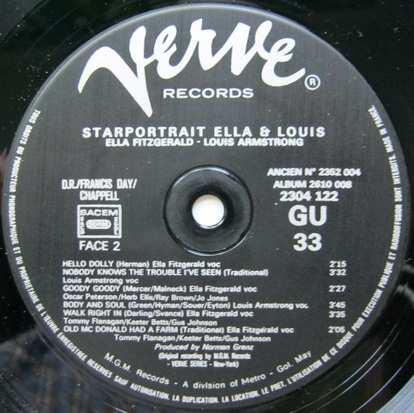 Ella Fitzgerald, Louis Armstrong – Starportrait Ella & Louis (2xLP) LP vinyl record, image 9 of 9