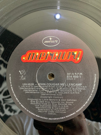 John Cougar Mellencamp – Uh-Huh LP vinyl record, image 5 of 6