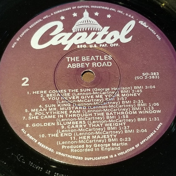 The Beatles – Abbey Road LP vinyl record, image 8 of 9